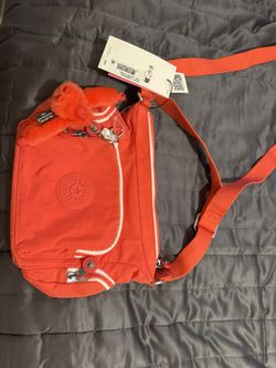New small orange Kipling bag (the lighting does not help)