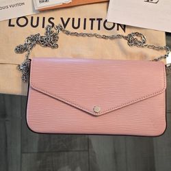 Louis Vuitton Felicie Pochette Epi Rose Ballerine