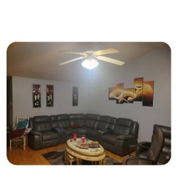 Genuine Leather Sectional