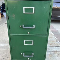 Two 2-drawer metal file cabinets - FREE