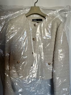 Zara textured blazer
