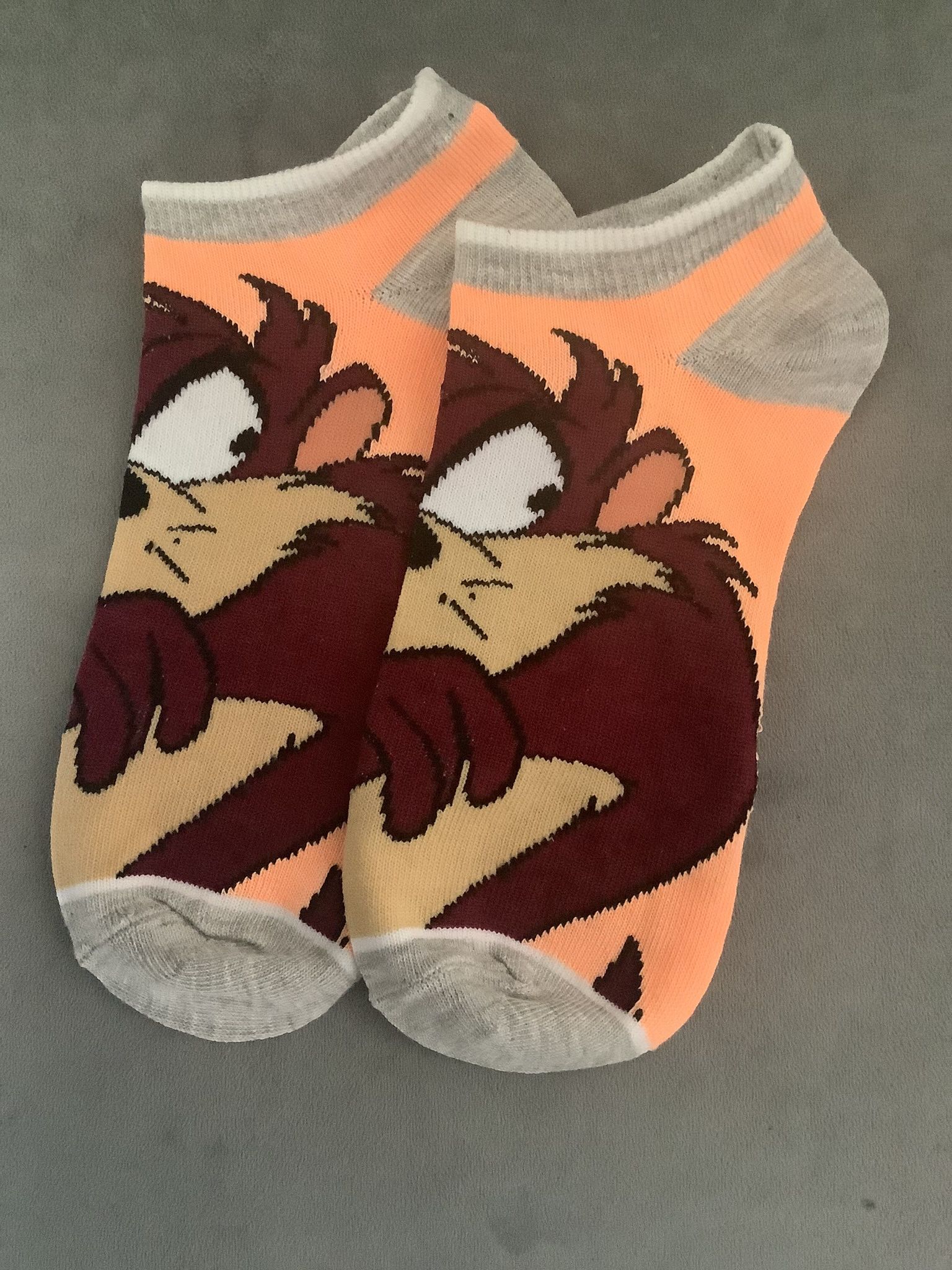 Tasmanian Devil Looney Tunes Novelty Socks Fits Women Size 4-7