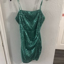 Teal mini prom dress!!!!