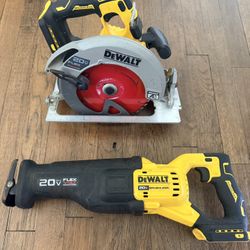 DeWalt MaxV FLEXVOLT 7-1/4" circular saw & reciprocating saw