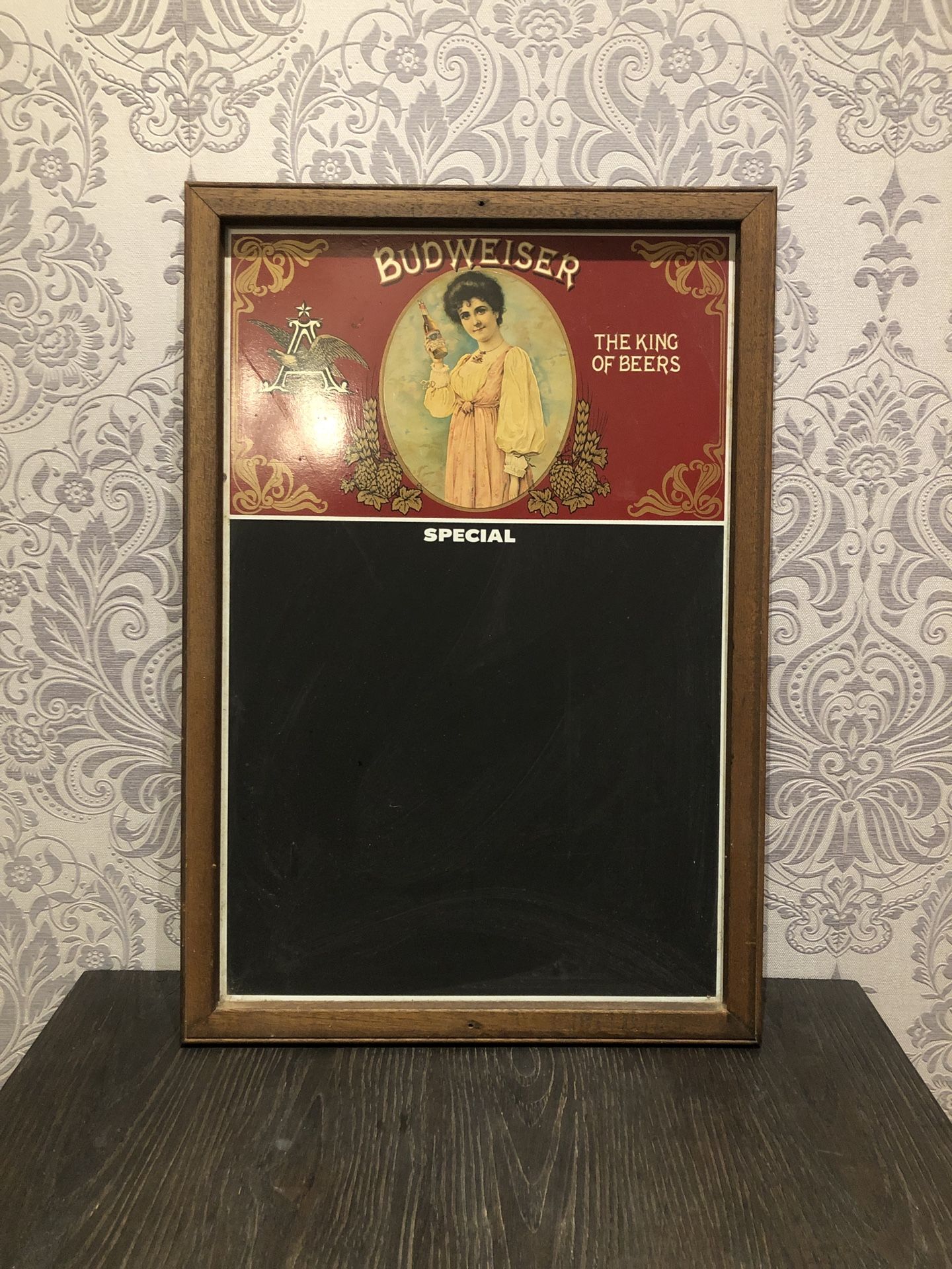 VINTAGE BUDWEISER CHALKBOARD MENU SIGN