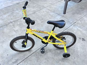 16” kids bike with detachable training wheels