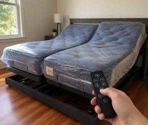Split King Electric Adjustable Bed Frame & Mattress / Cali King -King - Split King - Queen - Full - Twin XL⭐️NEW -Warranty⭐ng, Queen, Full, Twin XL!🚨