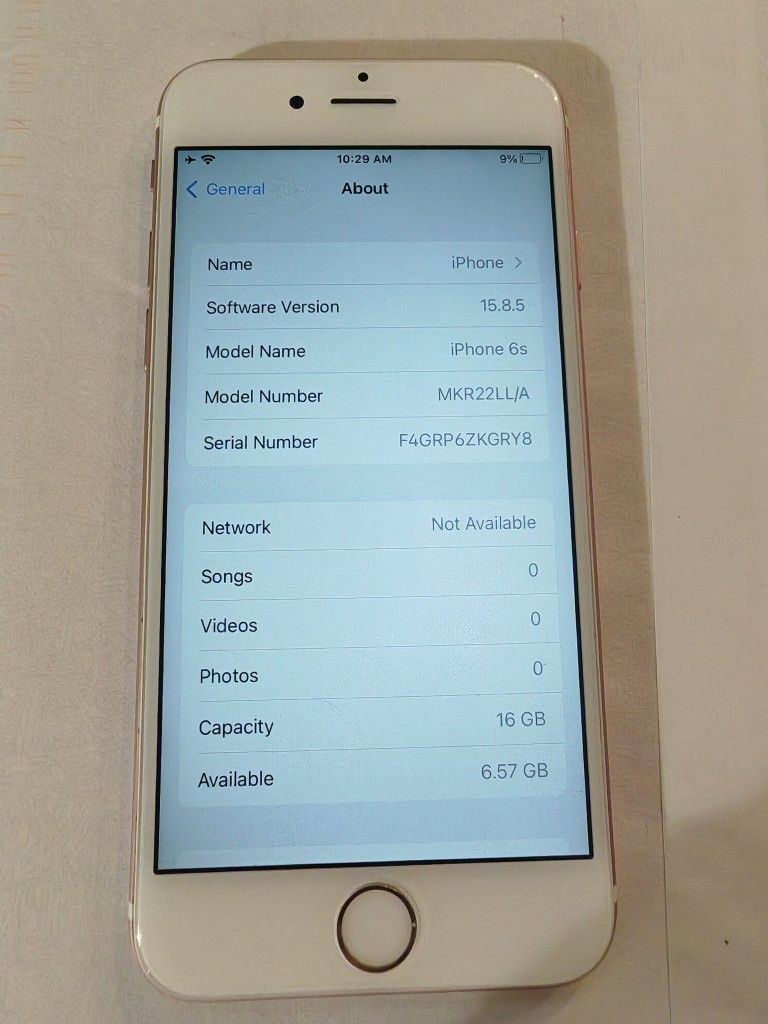 Unlocked iPhone 6S Rose Gold 