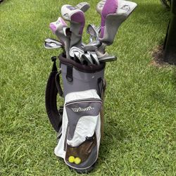 Complete Set Wilson Golf Clubs With Extra Bag 