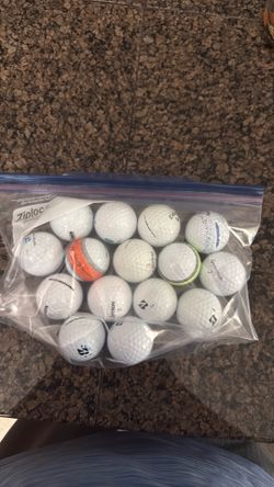 Gently used golf balls