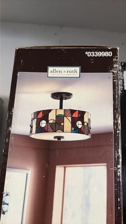 Allen + Roth Semi-Flush Ceiling Light #0339980