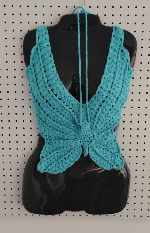 Butterfly Handmade Halter Top 