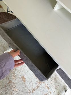 Ergonomic white simple electronic desk