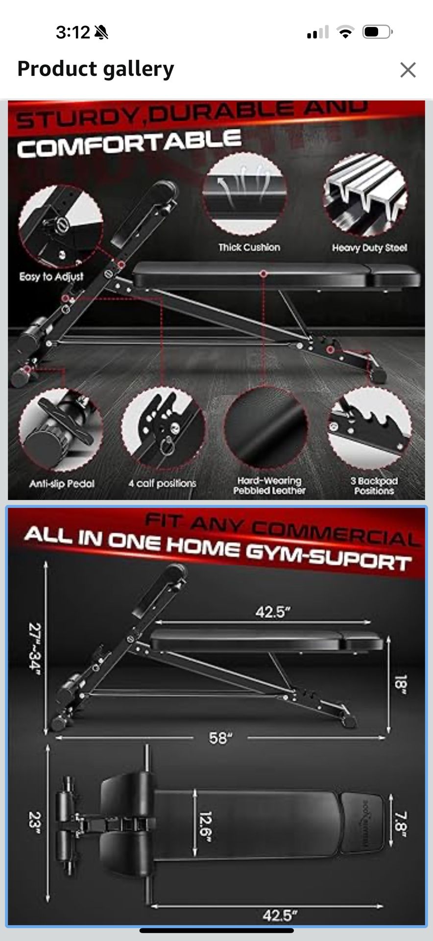 Adjustable Weight Bench