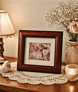 Girl With Flowers Art, By Kim Starr, Signed. 1840's Style.