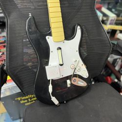 Nintendo Wii & Wii U Rockband Guitar WITH dongle