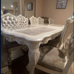 Elegant Custom Marble Dining Table – Must Go ASAP