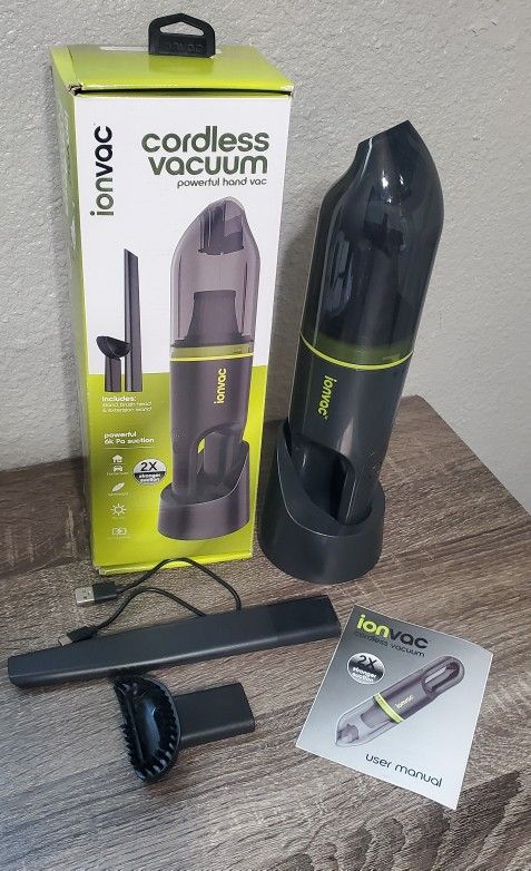 Ionvac Cordless Vacuum Used Once Clean