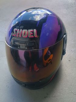 Vintage 1990s Shoei Full Face Motorcycle Helmet Medium