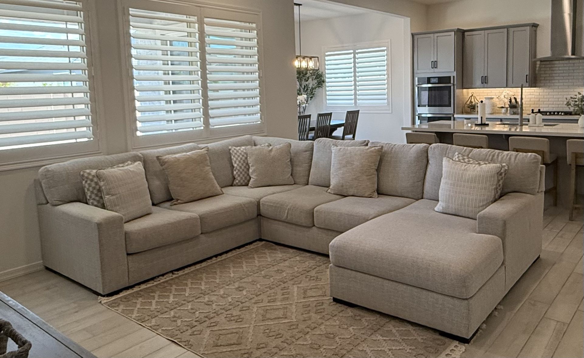 Larce 4-Piece Next-Gen Nuvella™ Performance Fabric Sectional with Chaise