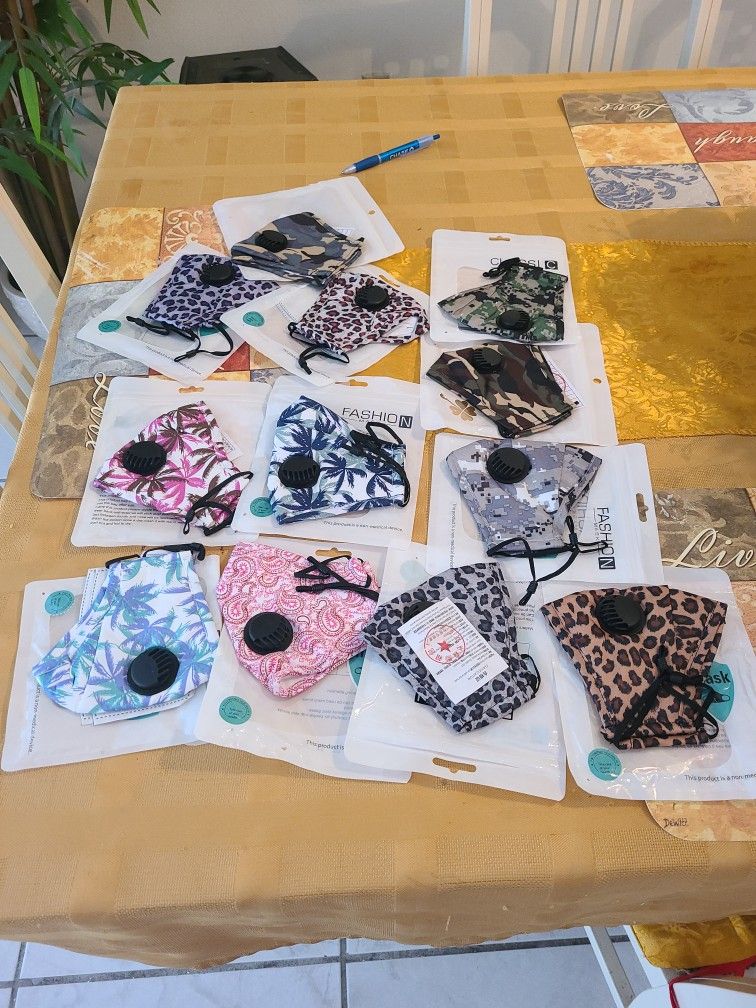 Whossale Face Mask New With 2 Filter Includes $2c/a Minimum 20 Piece