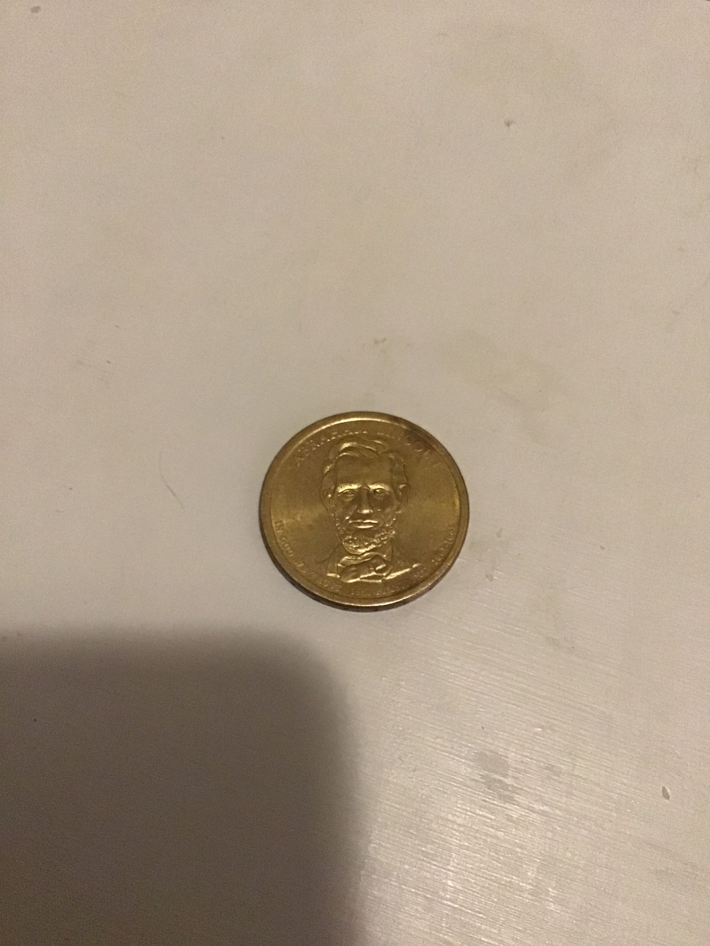 Abraham Lincoln Gold Dollar Coin 1 1(contact info removed) (Real and Authentic!/Best Offers Only!)