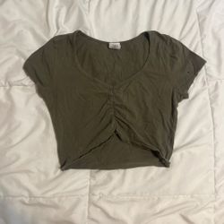 Green Cropped Tee