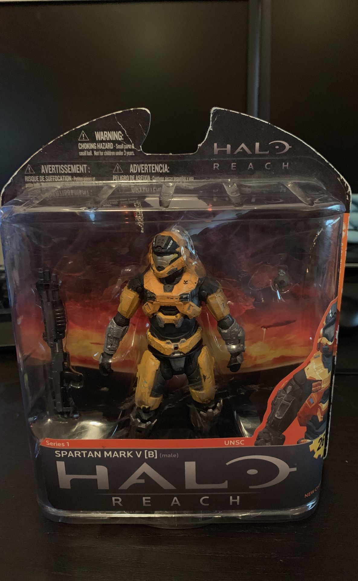 McFarlane Toys Halo Reach Series 1 Spartan Haztop Exclusive Action Figure (Gold)