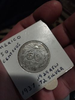 MEXICO Silver 50 Centavos 1937