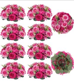 New 10 pcs Peony Flowers Centerpieces