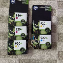 Lot Of  5 Genuine HP 920XL Yellow Cyan Magenta.