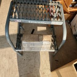 2 step ladder w casters, cotterman