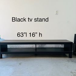 Black TV Stand entertainment center
