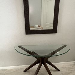 Mirror and Console Table 