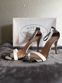 Steve Madden Snakeskin Stiletto Sandals