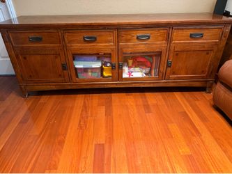 Mission style credenza buffet