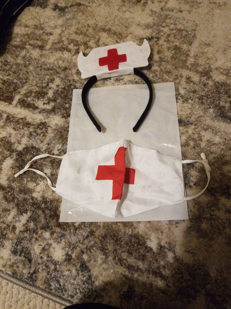 Halloween Nurse Headband And Mask