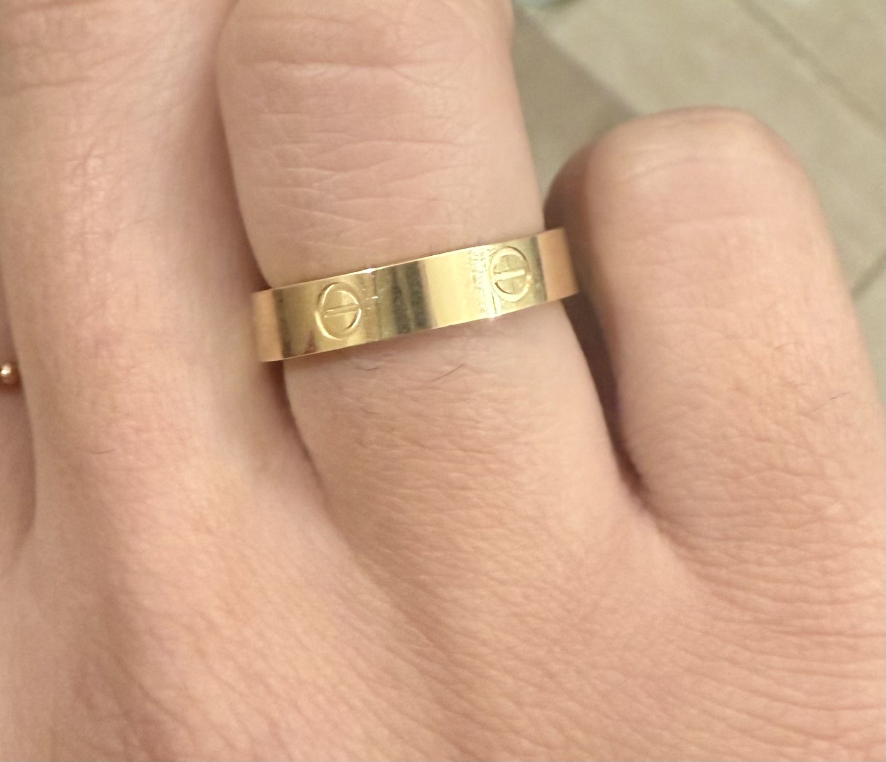 18k Italian Gold Cartier Band/Ring