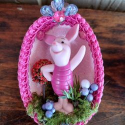 Piglet Real Goose Egg Ornament 