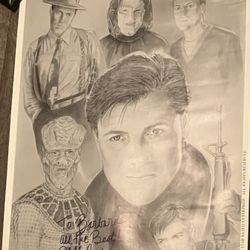 Vintage Star Trek: The Next Generation Jeff Rector Signed Poster