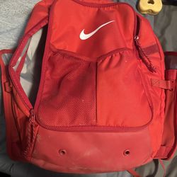 Red Nike Baseball Bag