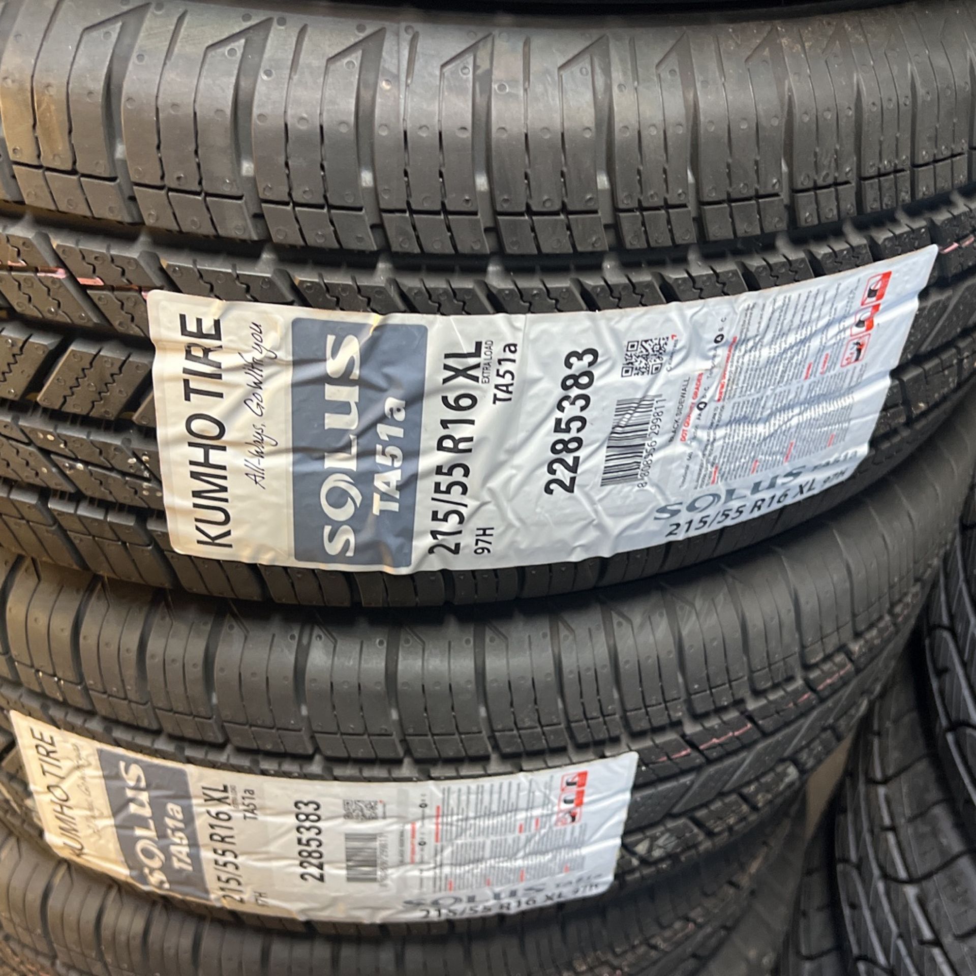 215/55/16 Kumho Solus TA51A