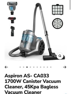 Aspiron AS-CA033 1700W Bagless Canister Vacuum Cleaner