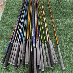 Driver, fairway and hybrid shafts in all flexes