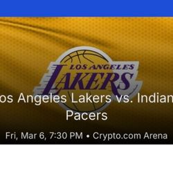 Los Angeles Lakers vs Indiana Pacers 