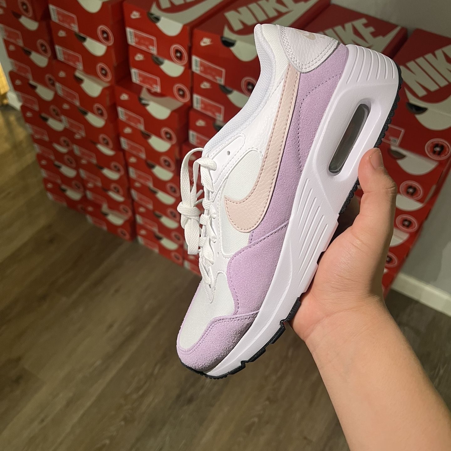 Nike Air Max SC White and Purple Sizes 6w - 10w Brand New 