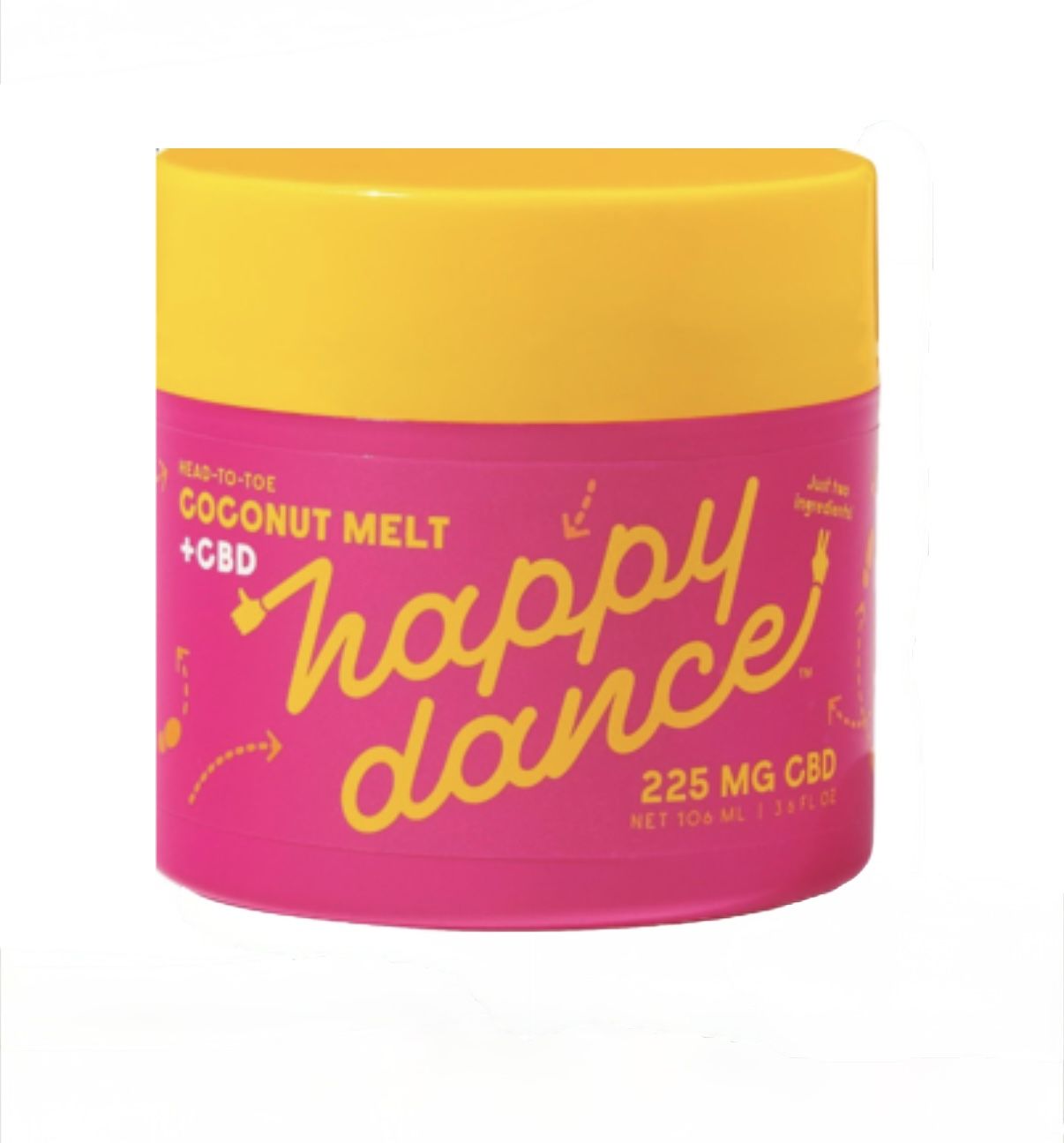 Happy Dance Head-to-Toe Coconut Melt, 3.6 fl oz/106 mL Skincare Body Face New