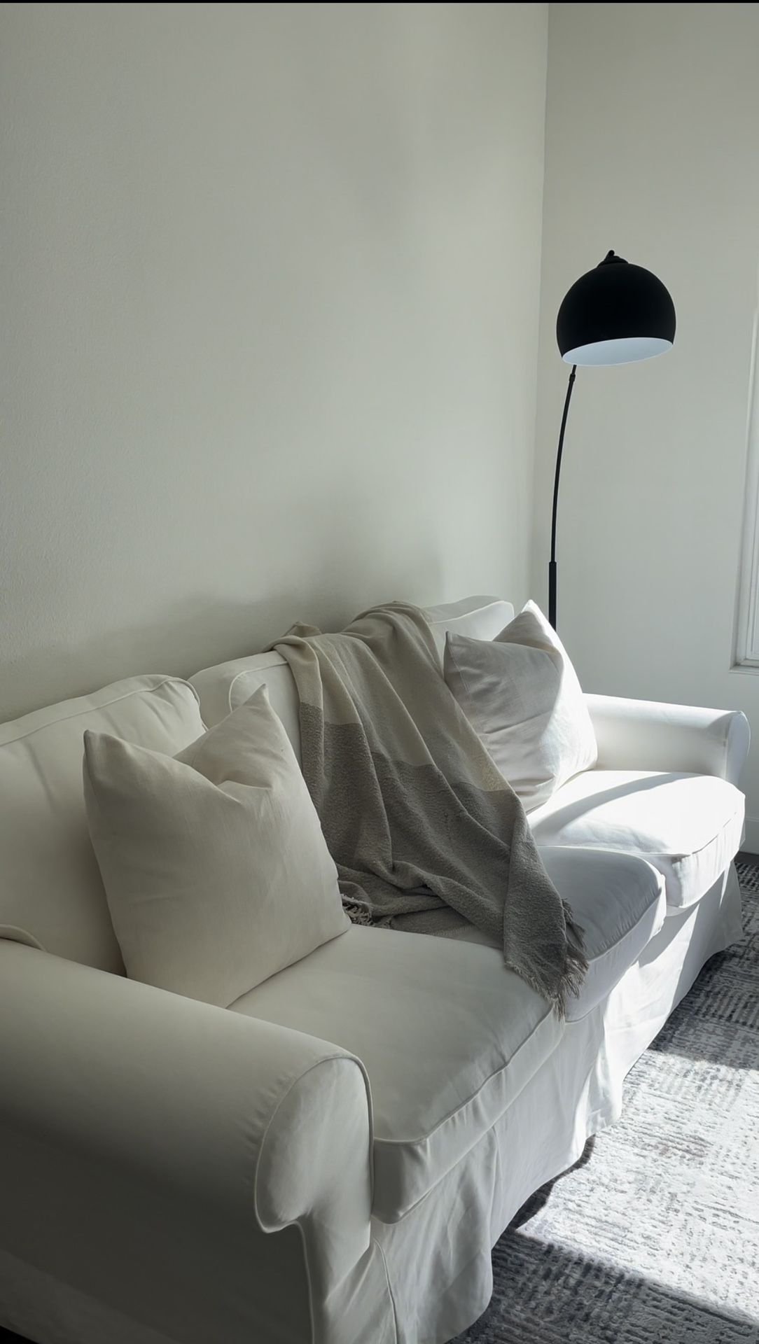 White Couch With Ottoman FOR FREE