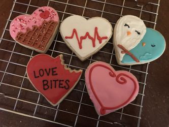 Sugar cookies for Valentine’s Day
