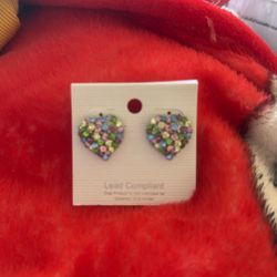 Colorful Heart Earrings
